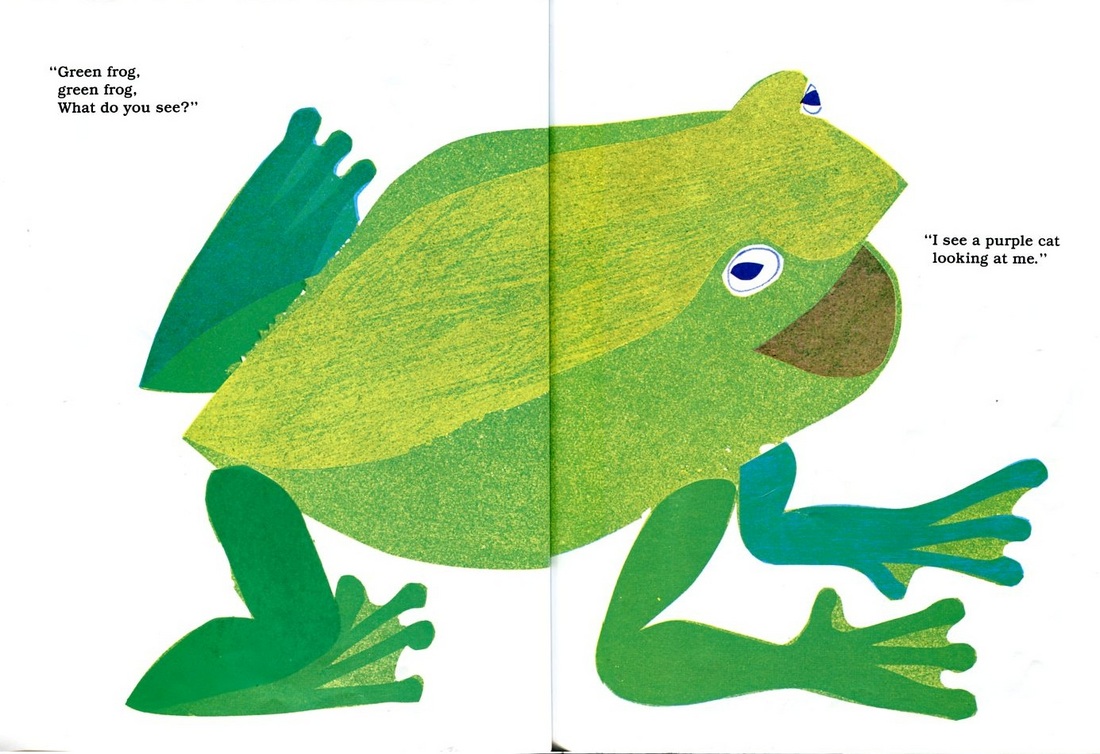 brown bear brown bear what do you see green frog